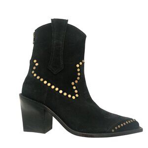 NEW Zadig & Voltaire Western Boots Womens 9 Suede Boho Cowgirl Country Designer